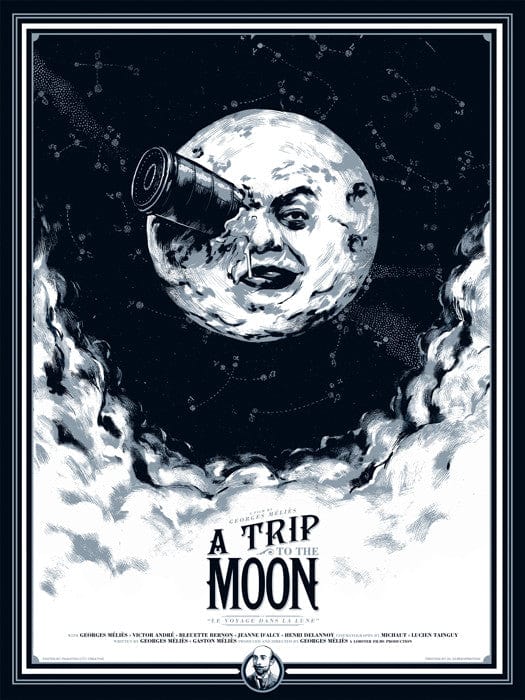 A Trip to the Moon Phantom City Creative poster
