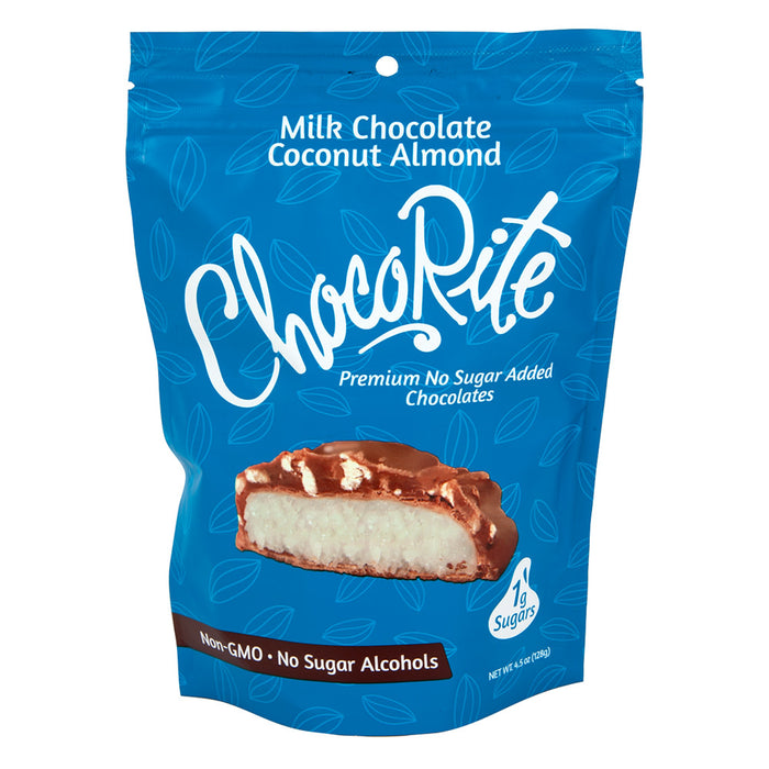 Chocorite Milk Chocolate Coconut Almond Candy Bars - 6 Count
