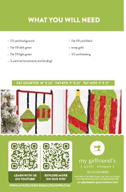 Deck The Walls Pennant (Downloadable Sewing Pattern)