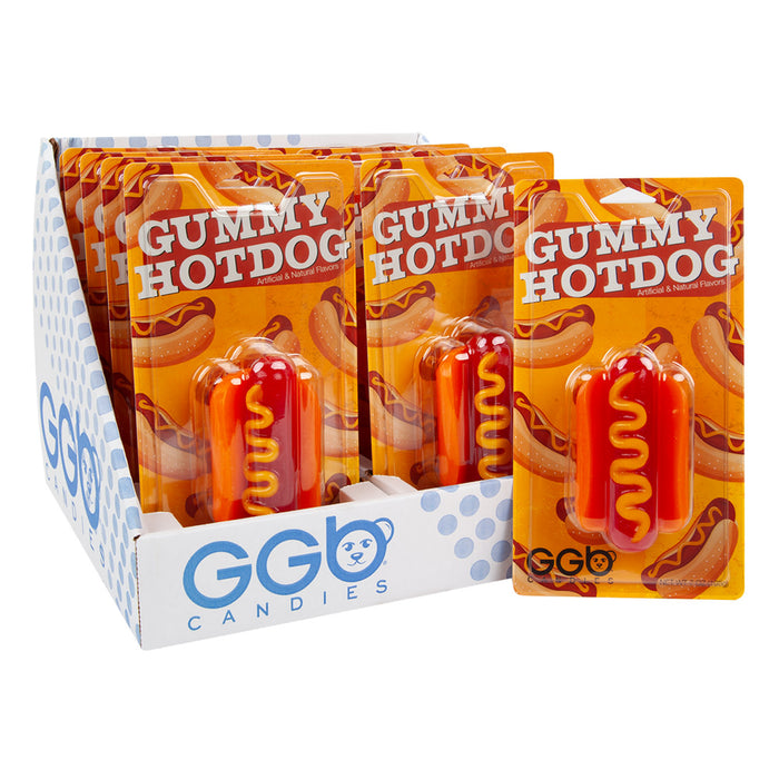 Giant Gummy Bear Giant Gummy Hotdog Candy Blister Pack - 10 Count