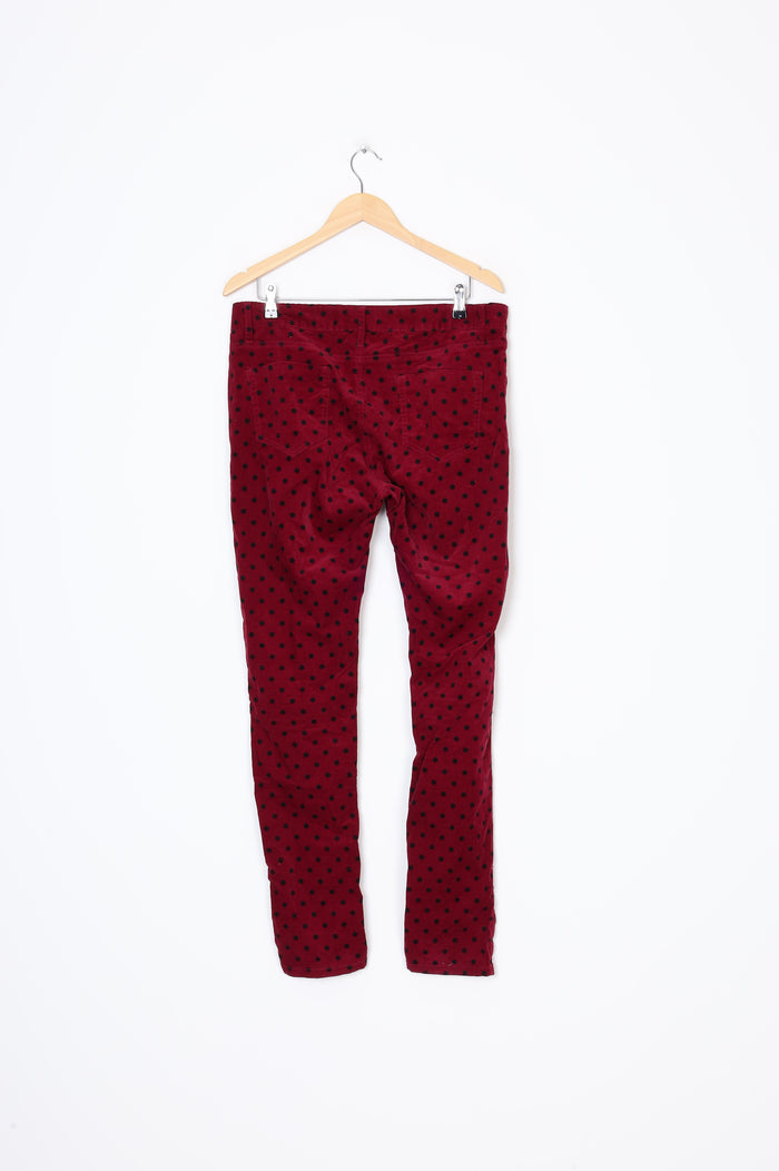 Glassons - Vintage Womens Red Pants Size 14