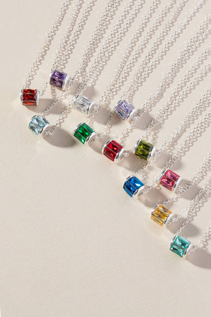January Birthstone Precious Pendant Necklace