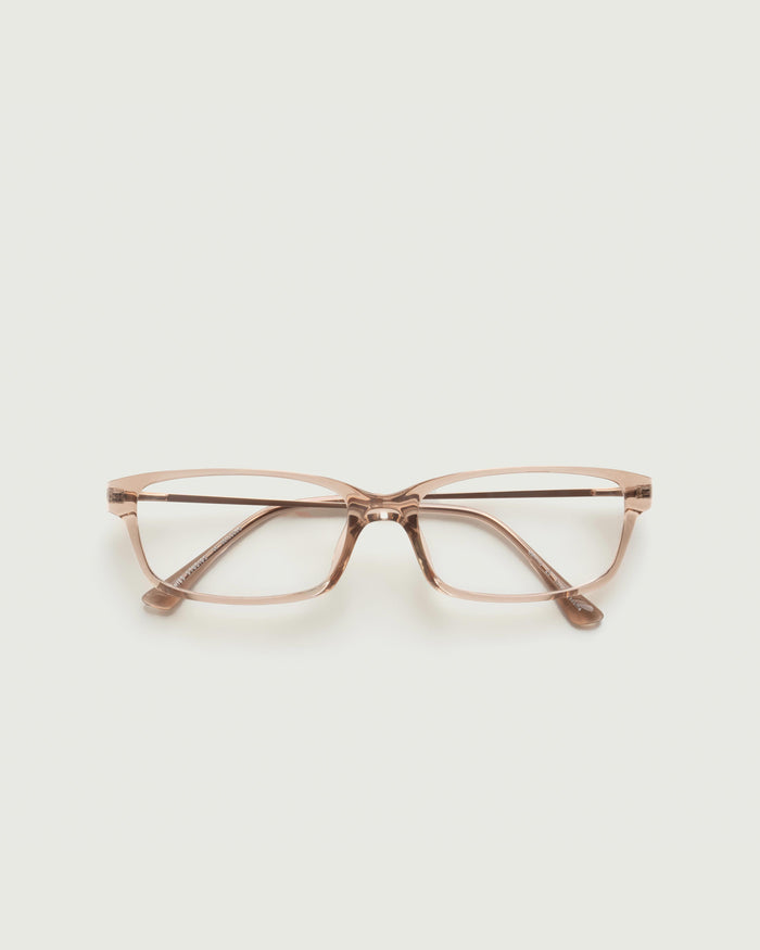 Sesame::Jones Eyeglasses rectangle Brown castor seed top