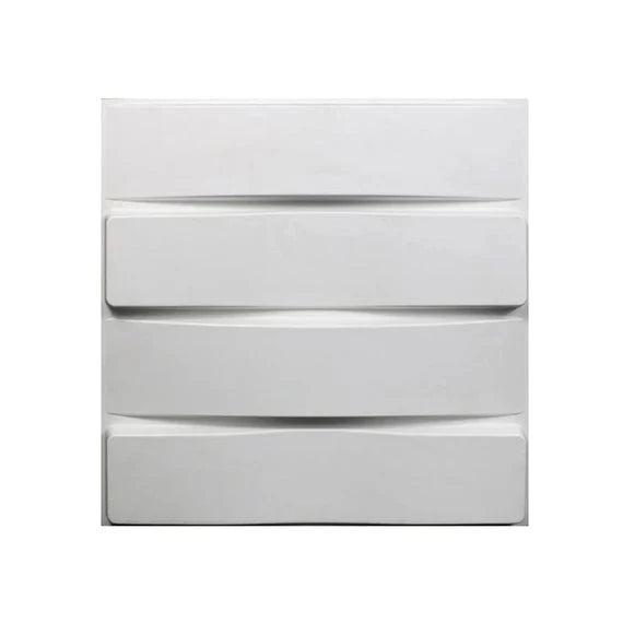 Mega Luxe Paintable 3D Texture PVC Wall Panels (19.7 x 19.7In.) - Decorative, waterproof, flame resistant, sturdy, interior decoration to add both aesthetics and functionality to your home and offices - D013 Mega Luxe