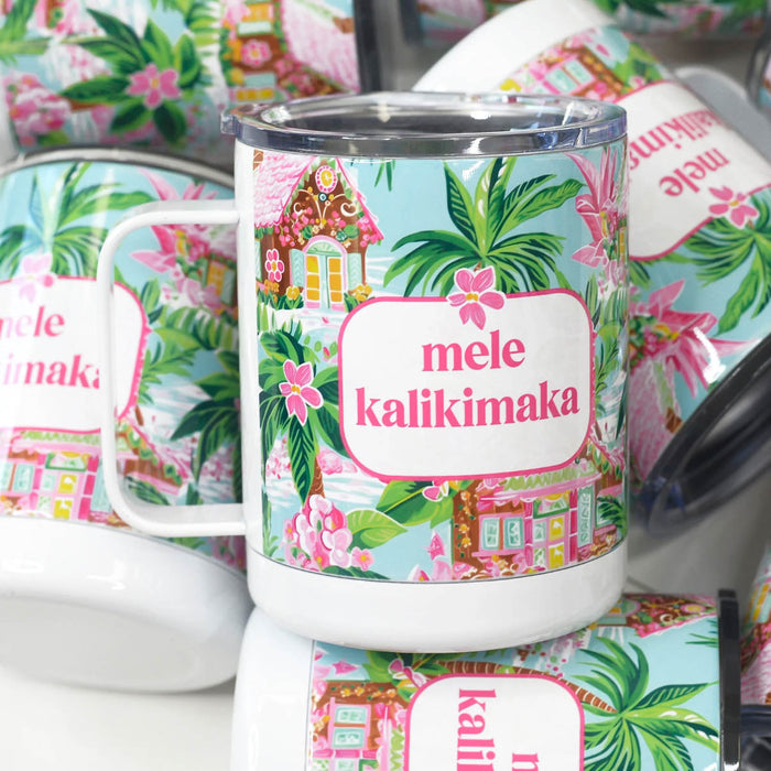 Mele Kalikimaka Funny Christmas Travel Mug