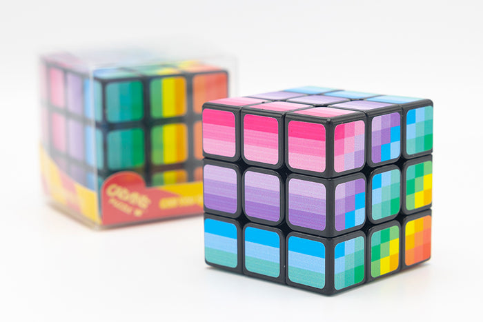 Mosaic Rainbow Cube 3x3 - Black