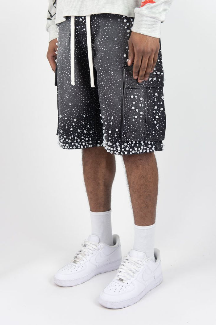 Rebel Pearl Shorts Black