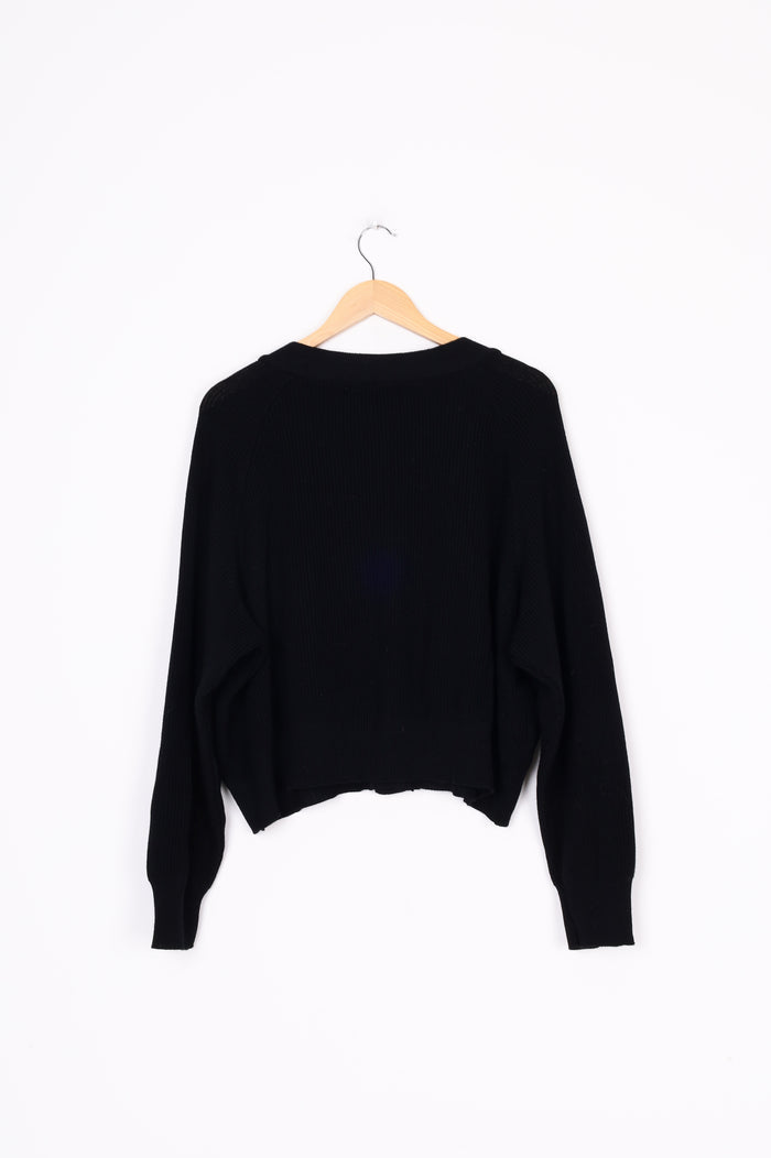 Sabatini Womens Black Cardigan Size 22