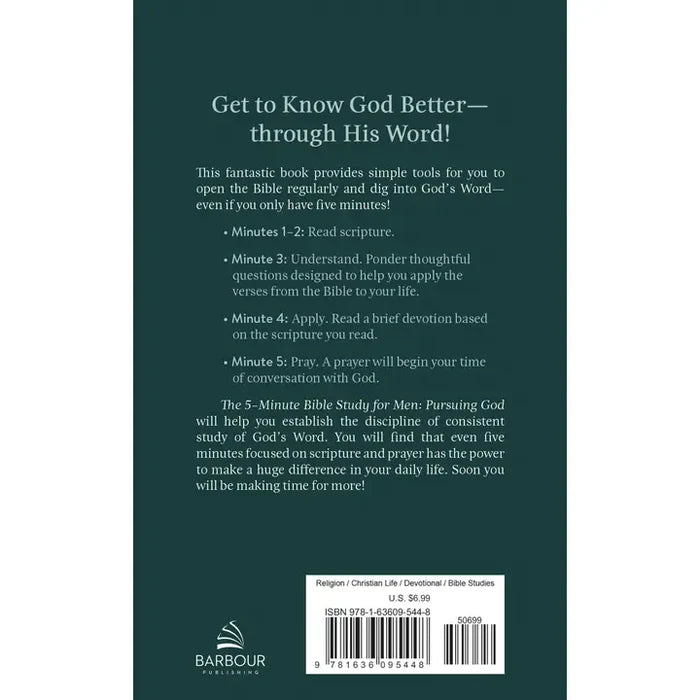 The 5 Minute Bible Study for Men