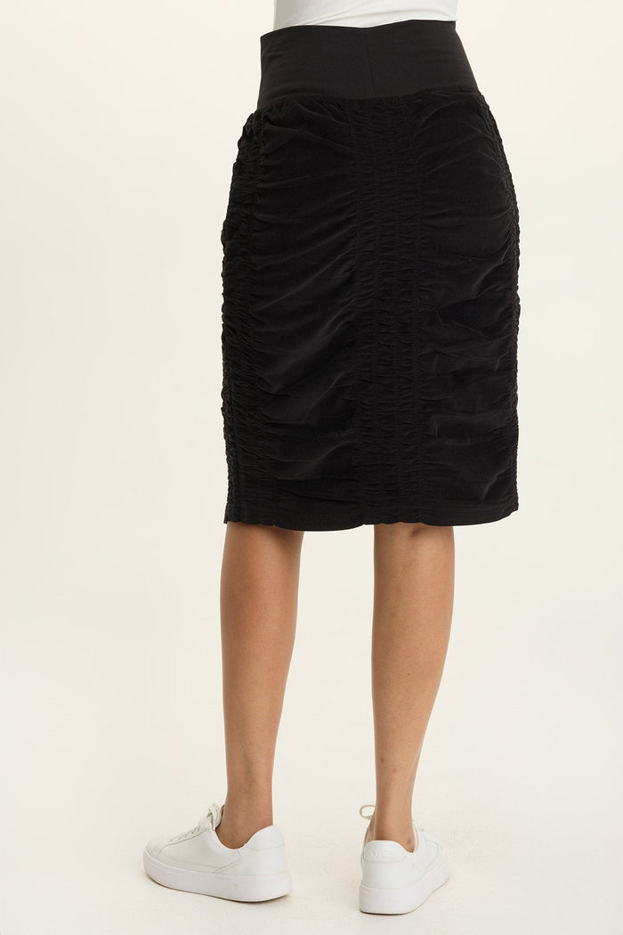 Wearables Trace Cord Ruched Midi Skirt