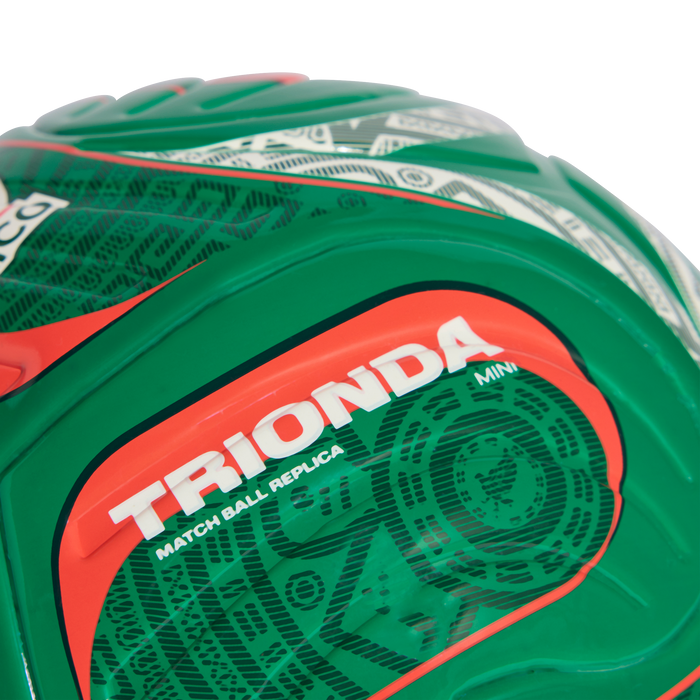 adidas Trionda Mexico Home Mini Ball | Bold Green / Team Dark Green / Aurora Ivy