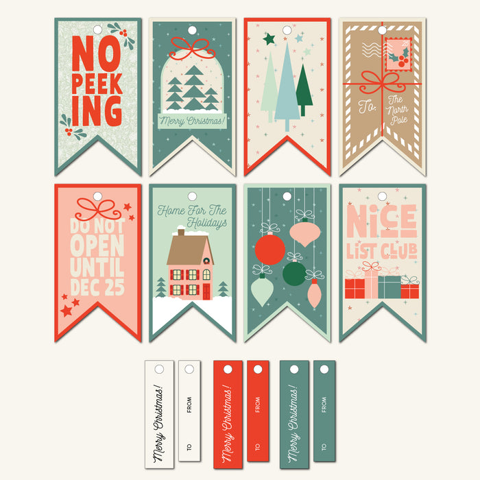 Vintage Christmas Gift Tags Printable (Downloadable)