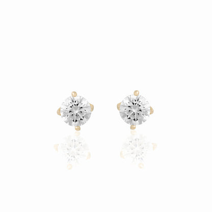 14k Solid Gold Perfect Mini Stud Earrings