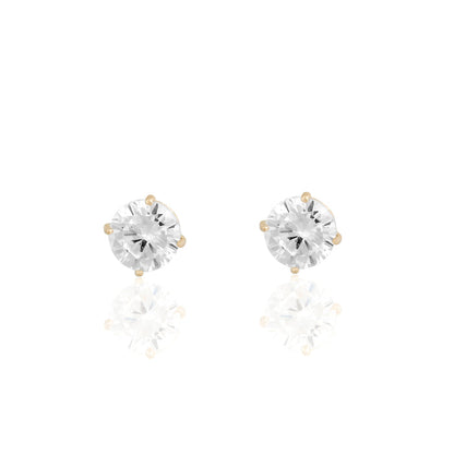 14k Solid Gold Perfect Stud Earrings
