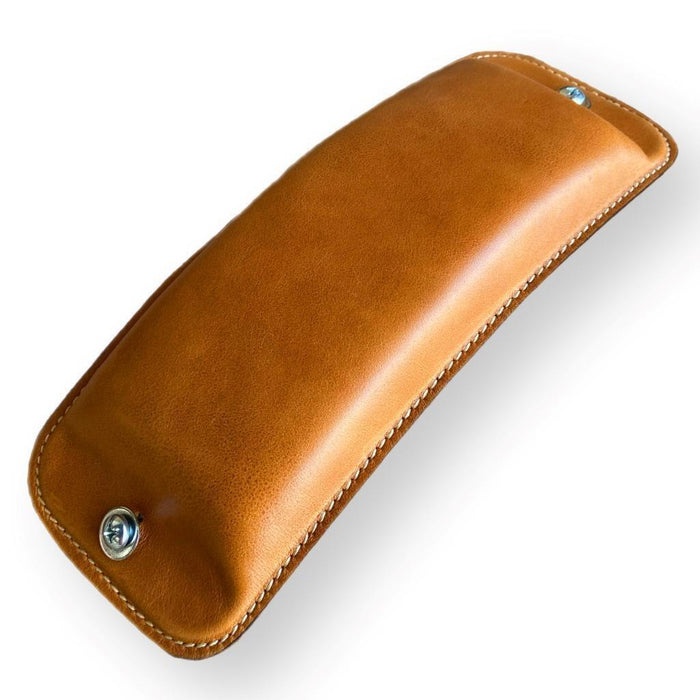 2018-2025 Harley Softail Black Dist Tuck Roll Spring Seat P-Pad Chopper Harley bobber Bates Style Seat P-Pad Tan Leather Mother Road Customs - Mother Road Customs