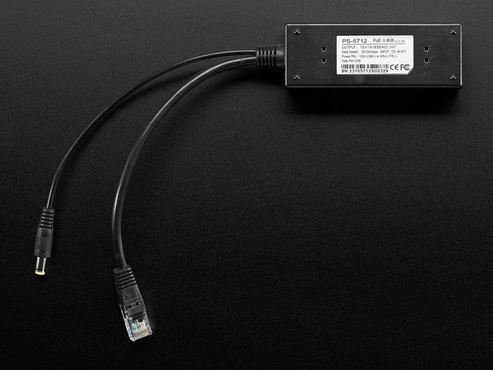 802.3af PoE Output Data & Power Splitter - 12V 1A by The Pi Hut - The Pi Hut