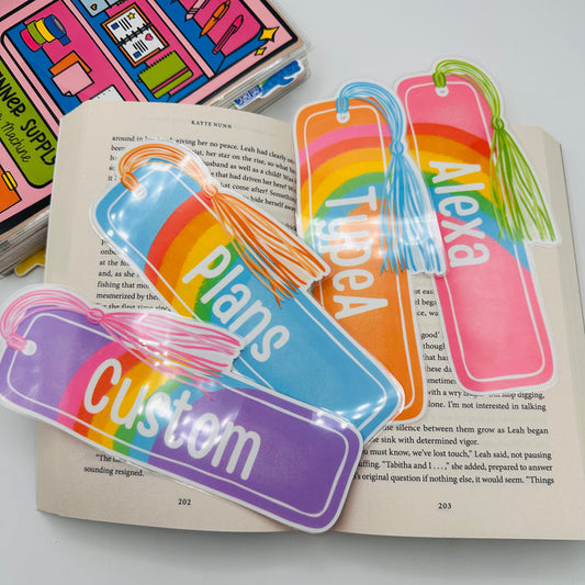 Custom Rainbow Bookmark