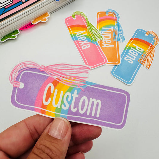 Custom Bookmark Stickers