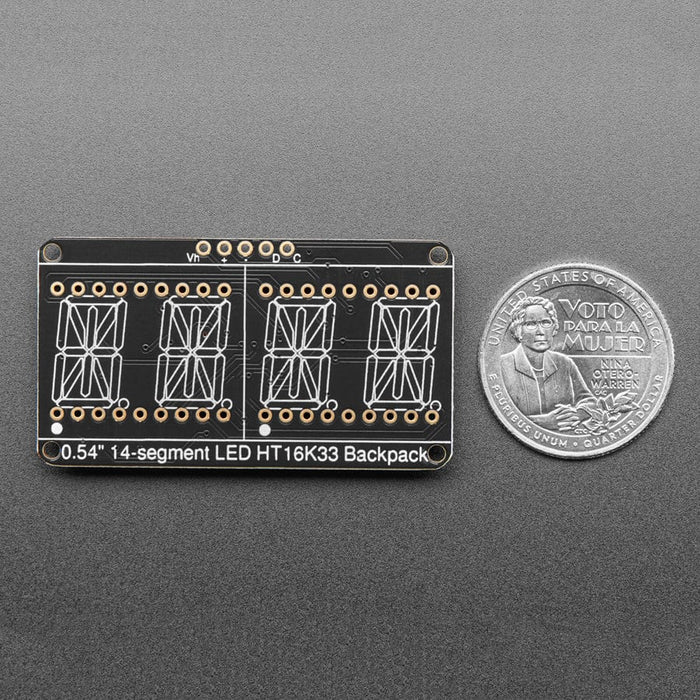 Adafruit 14-segment LED Alphanumeric Backpack - STEMMA QT by Adafruit - The Pi Hut
