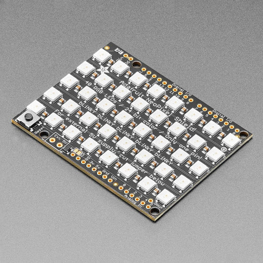 Adafruit NeoPixel Shield for Arduino - 40 RGB LED Pixel Matrix by Adafruit - The Pi Hut