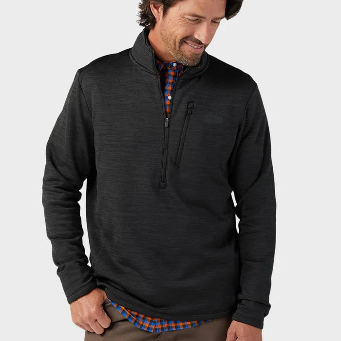 AllTrails x Stio Men's Glide Power Stretch Half Zip - Abyss Heather Midlayer Stio
