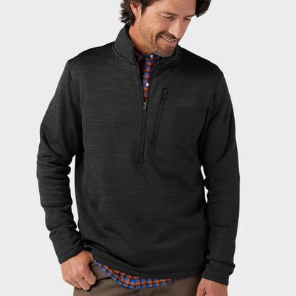 AllTrails x Stio Men's Glide Power Stretch Half Zip - Abyss Heather Midlayer Stio