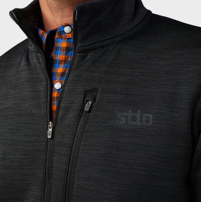AllTrails x Stio Men's Glide Power Stretch Half Zip - Abyss Heather Midlayer Stio