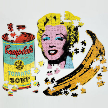 Andy Warhol Mini Shaped Puzzle Campbell's Soup Mini-Shaped Puzzles Galison
