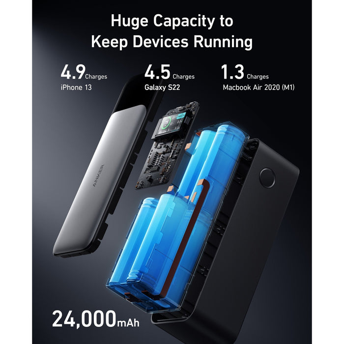 Anker 737 PowerCore 24000mAh 140W Power Bank | A1289011 Anker Powerbank Euronics Ireland