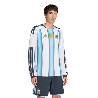 adidas Argentina 26 Authentic Home Long Sleeve Jersey | Ice Blue / White | Men's