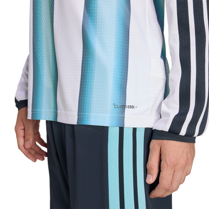 adidas Argentina 26 Authentic Home Long Sleeve Jersey | Ice Blue / White | Men's