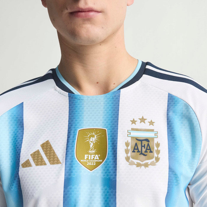 adidas Argentina 26 Authentic Home Long Sleeve Jersey | Ice Blue / White | Men's