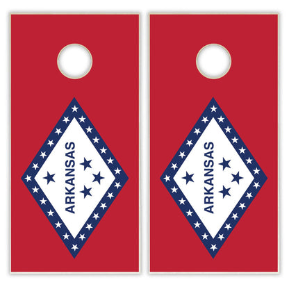 Arkansas State Flag Cornhole Set