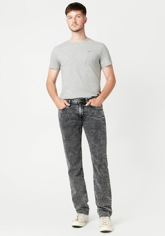 Buffalo Men Jeans Black Denim Denim Pants Stretch Regular Rise Slim Fit