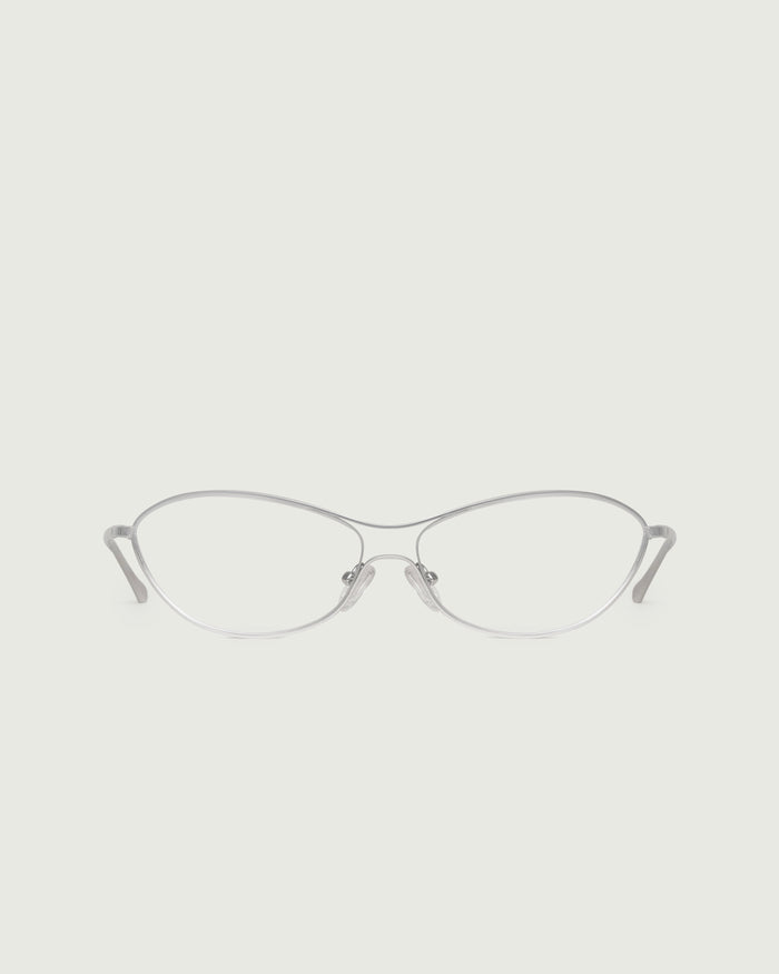 Silver::Aster Eyeglasses pilot silver metal front