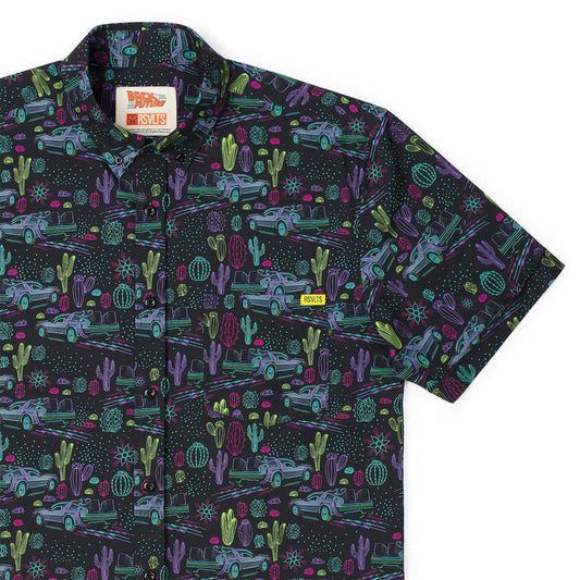 RSVLTS XS Back To The Future Short Sleeve Shirt Back to the Future "Quantum Cowboys" – KUNUFLEX Short Sleeve Shirt Back to the Future "Quantum Cowboys" – KUNUFLEX Short Sleeve Shirt
