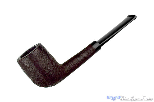 Blue Room Briars is proud to present this Barling 1245 Sandblast Billiard Sitter Estate Pipe with Replacement Stem