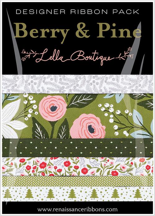 Berry & Pine Designer Ribbon by Lela Boutique