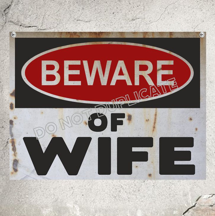 Beware of Dad Warning Sign Family Sign - Wainfleet Trading Post