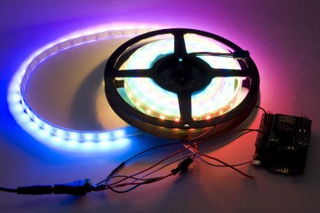 Bluetooth 4.0 RGB LED Strip Kit (Support iPhone & Android) [discontinued] by DFRobot - The Pi Hut