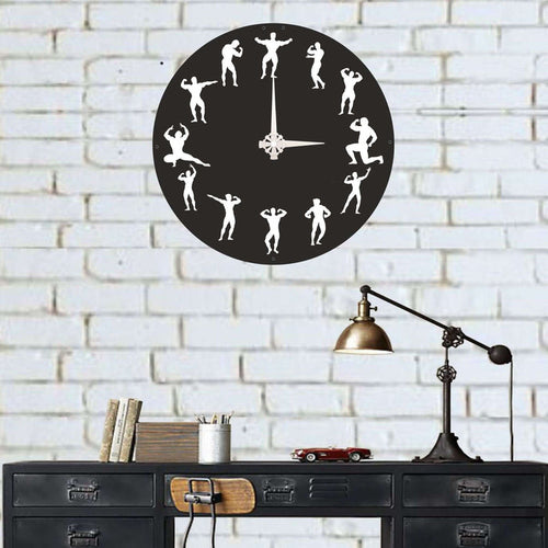 Bodybuilder Clock - Wall Clocks available at Dekadron for $69.90