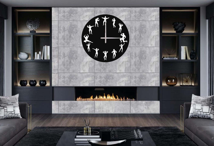 Bodybuilder Clock - Wall Clocks available at Dekadron for $99.90
