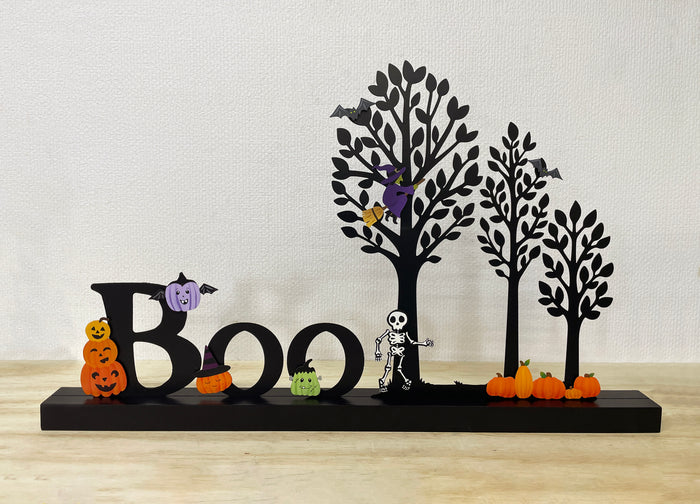 Boo Magnetic Word w/ Wood Base