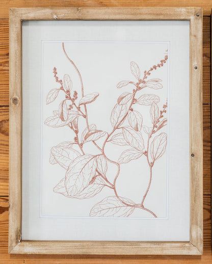 Botanicals in Blush Print