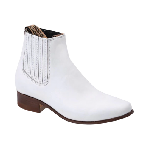 Botines Charros Mujer Blancos – Botas Mexicanas de Piel