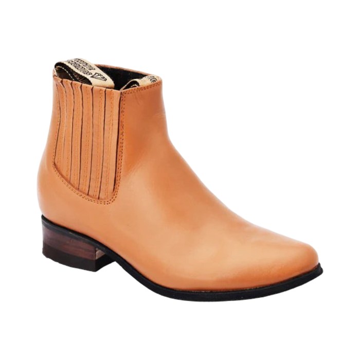 Botines Charros Mujer Camel – Botas Mexicanas de Cuero