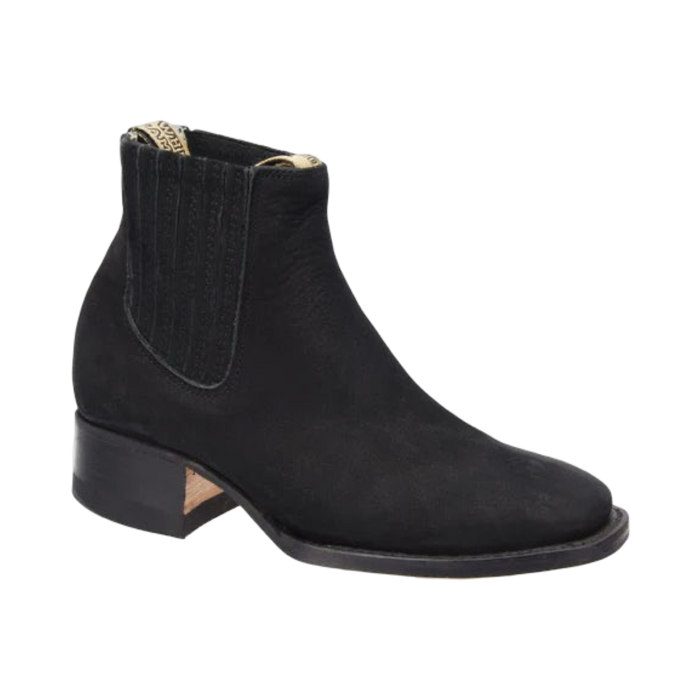 Botin Charro Negro Estilo Rodeo Mujer