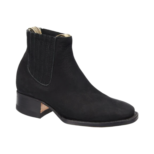 Botin Charro Negro Estilo Rodeo Mujer