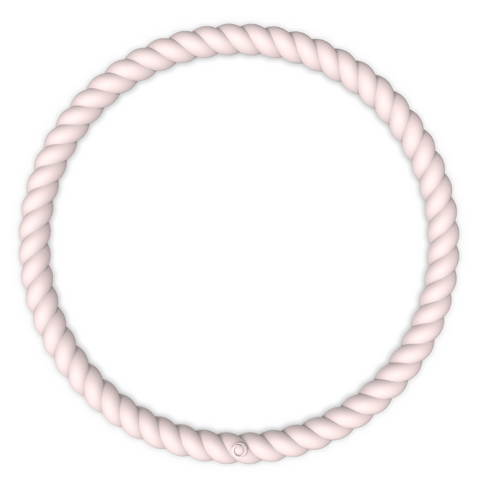 Braided Stackable Silicone Bracelet - Pink Sand