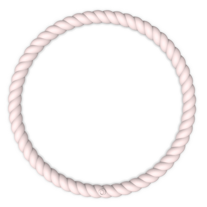 Braided Stackable Silicone Bracelet - Pink Sand